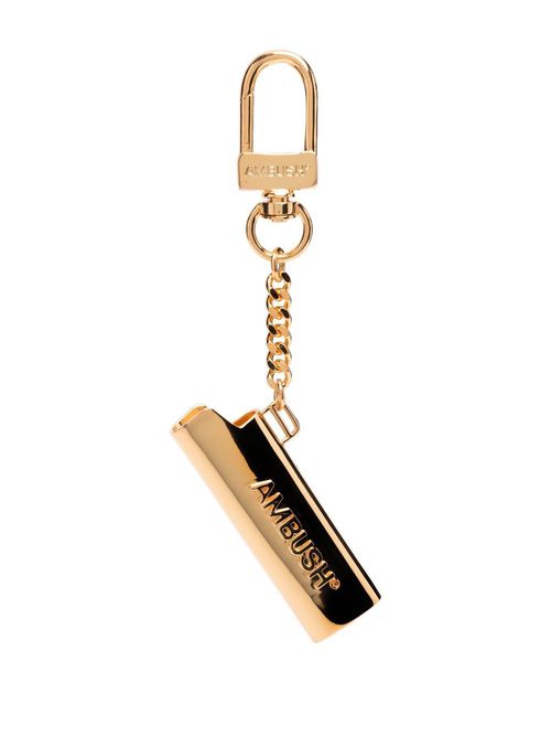 Lighter case brass keychain - Gold