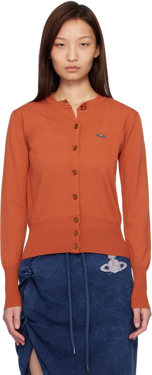 Orange Bea Cardigan