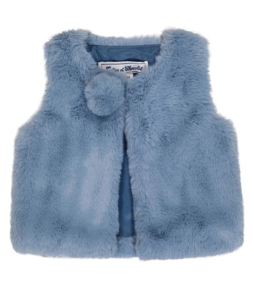 Baby faux fur gilet