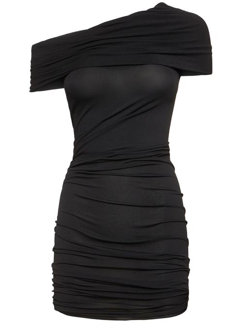 Lola Draped Jersey Mini Dress