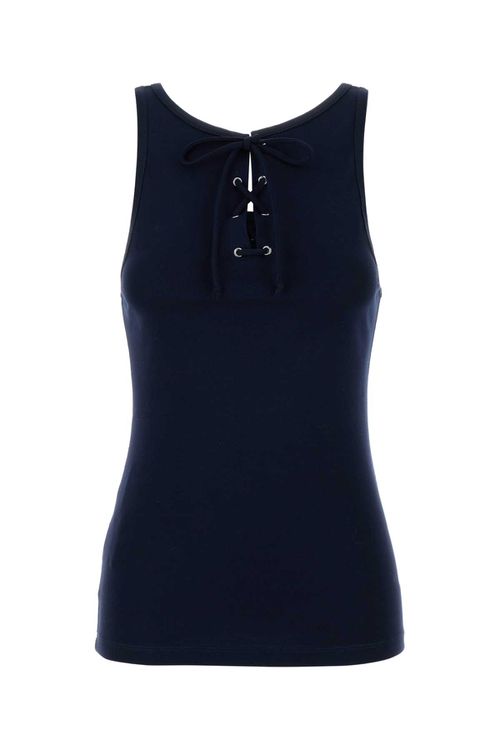 Navy Blue Cotton Tank Top