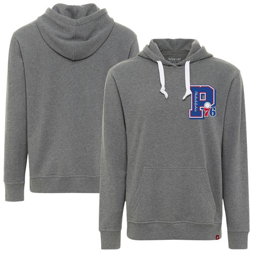 Unisex Heather Gray Philadelphia 76ers Varsity Collection Blake Pullover Hoodie