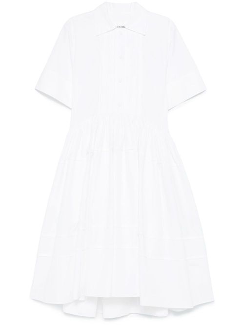 Cotton midi dress - White