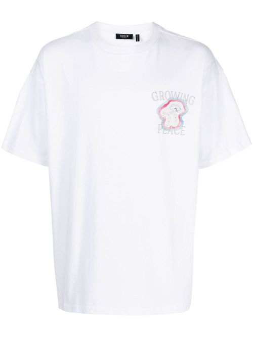 Graphic-print cotton T-shirt - White