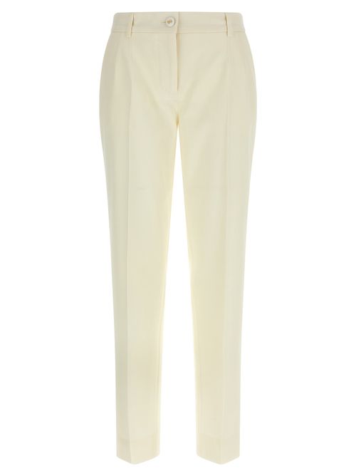 Virgin Wool Trousers — White