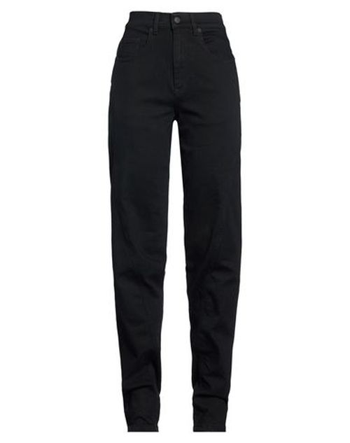 Woman Jeans Black Size 10 Cotton, Elastane