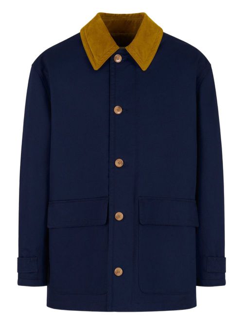 Button-up coat - Blue
