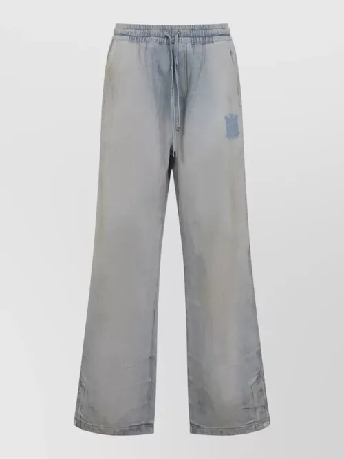 Amiri - relaxed baggy jeans wide leg button detai