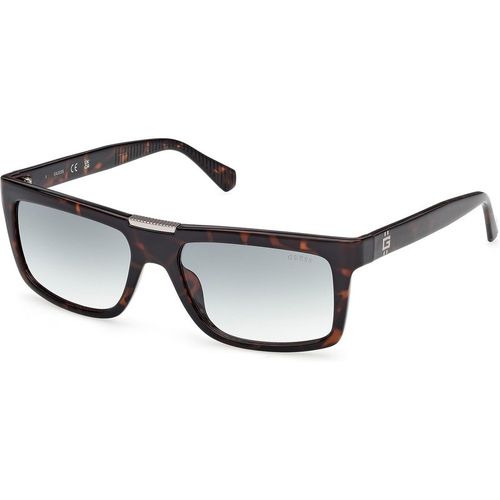 Guess Hombre Guess GU00274 52P Gafas de sol Inyectado la Habana Verde Cuadrada Norma