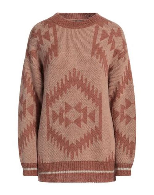 Woman Sweater Light brown Size M Acrylic, Wool, Alpaca wool