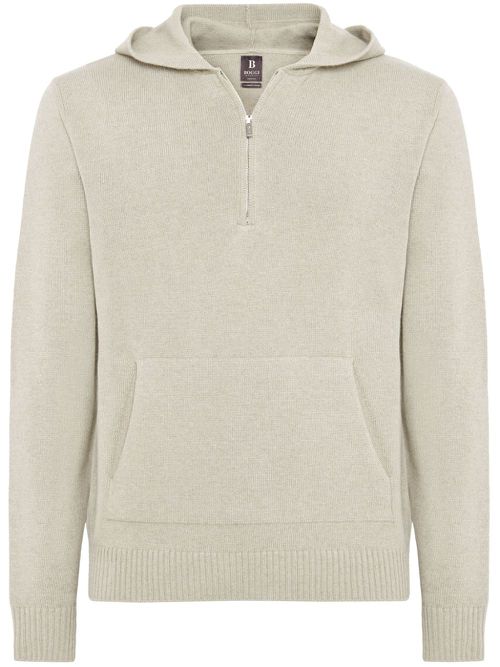 Hazelnut hooded jumper - Neutrals