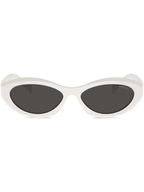 Cat-eye frame sunglasses - White
