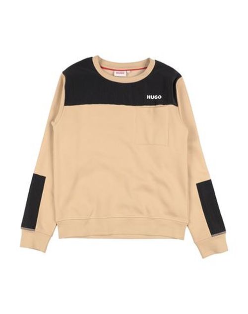 Kid Boy Sweatshirt Beige Size 14 Cotton, Polyester