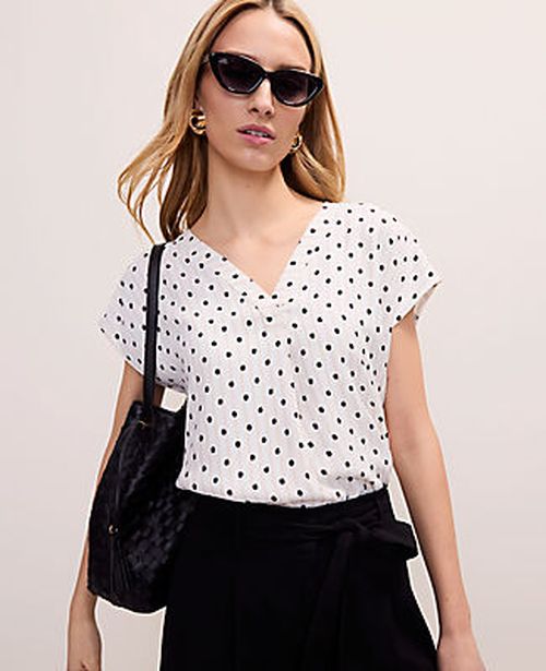 Ann Taylor Polka Dot Top