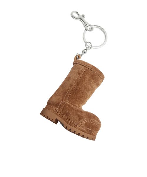 Women's Charm/keychain Mini Alaska Boot in Noce