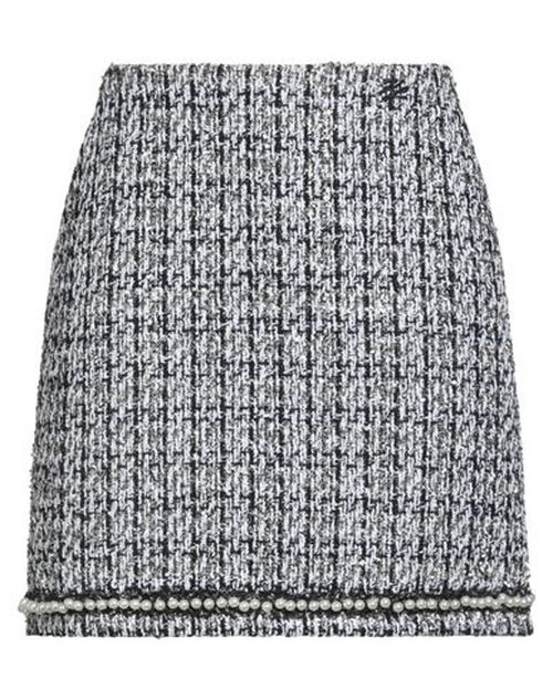 Woman Mini skirt Charcoal Size 4 Polyester, Elastane