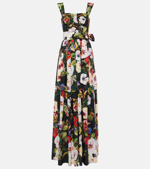 Floral cotton gown