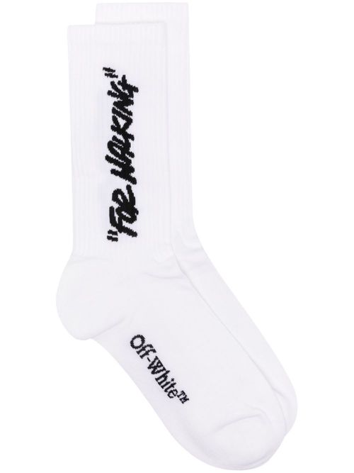 "For Walking" ribbed crew socks
