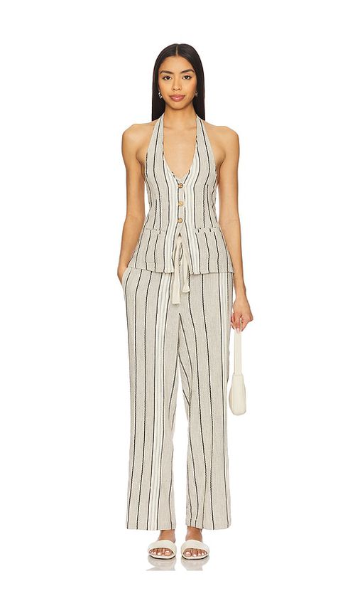 Free People x free-est Take Me To Paris Striped Set In Rocky Stripe in Ivory. -  XS also in L, M