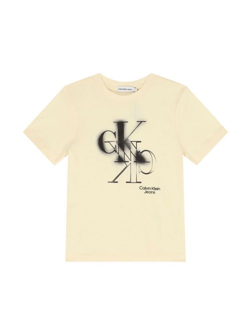 Logo-print cotton T-shirt - Yellow