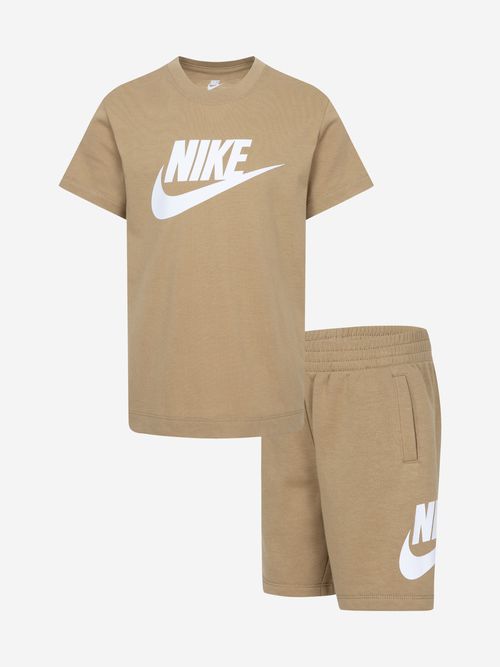 Kids Club T-Shirt and Shorts Set in Beige