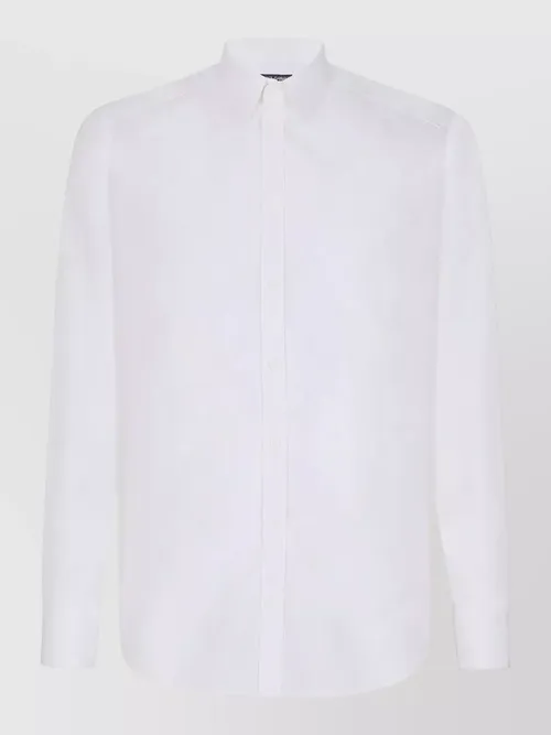 Dolce&Gabbana - long sleeve poplin shirt button down collar