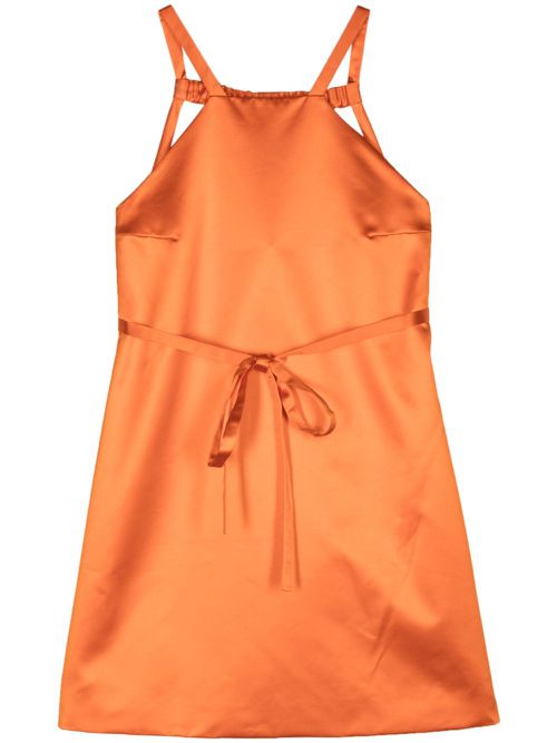 Satin mini dress - Orange