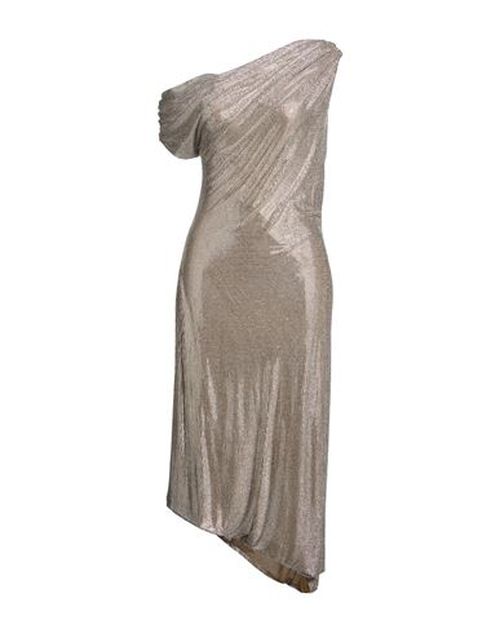 Woman Midi dress Silver Size 6 Polyamide, Elastane