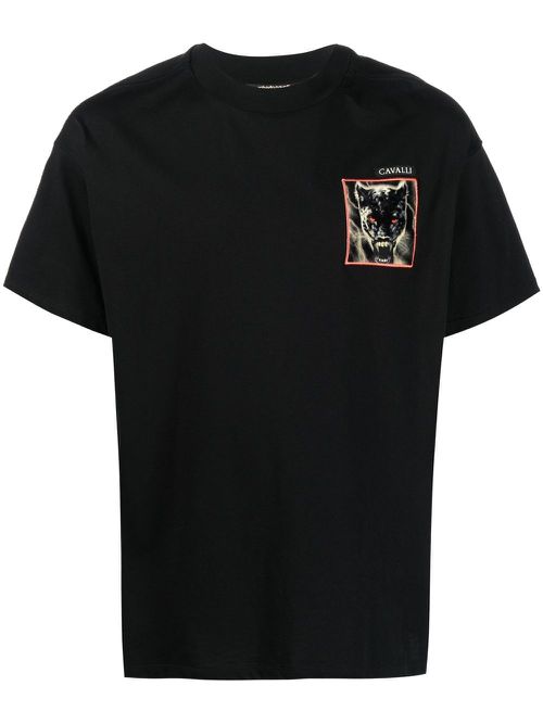 Patch-detail T-shirt - Black