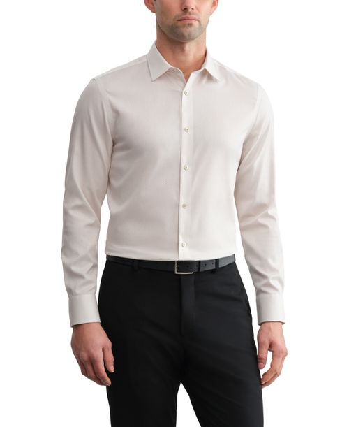 Men's Long-Sleeve Slim-Fit Dress Shirt - Taupe