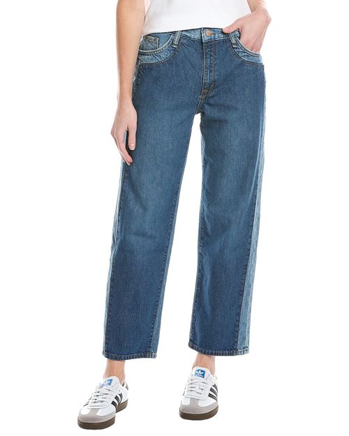 Birkin Mid-Rise Shadow Indigo Straight Jean
