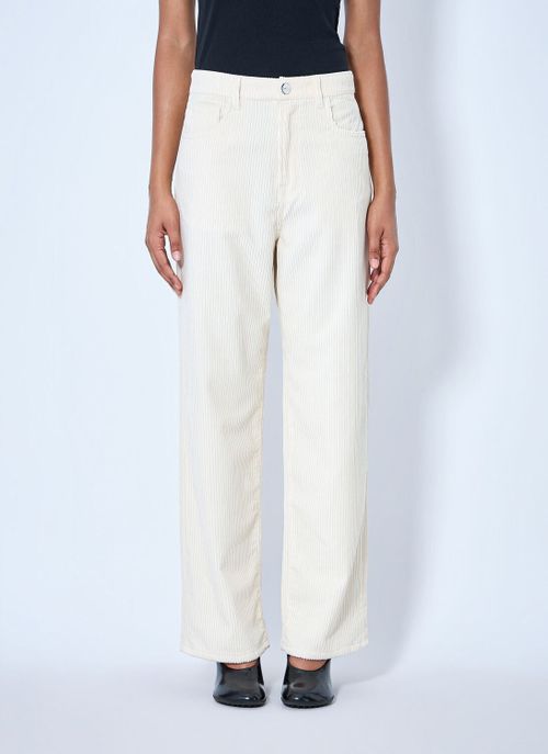 Bruun - Signature Baggy Corduroy Pants - Woman Pants Cream Fr