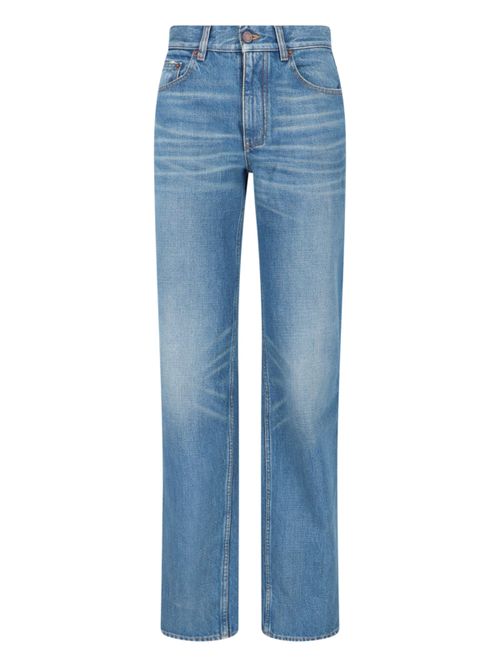 Chloé Women's Denim Jeans with Calf Leather Patch
