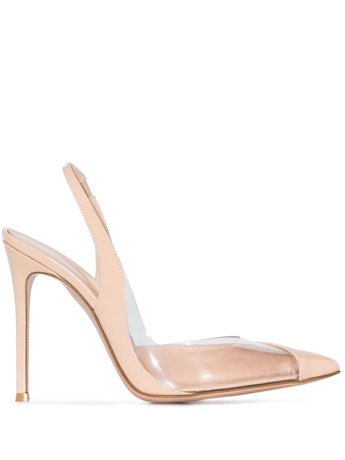 150mm pointed-toe pumps - Neutrals