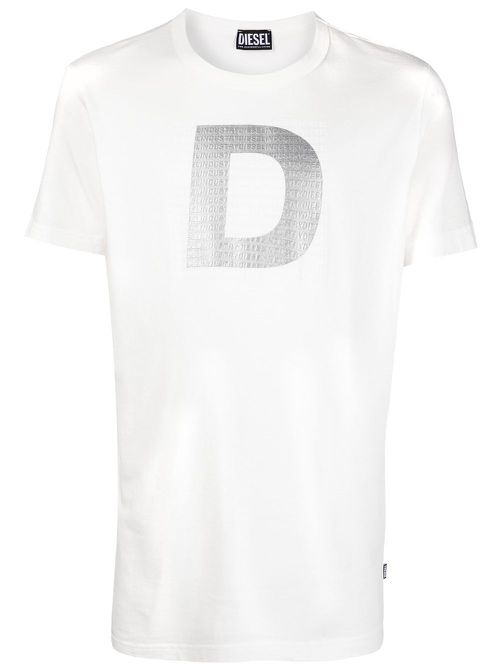 Logo-embossed crew-neck T-shirt - White