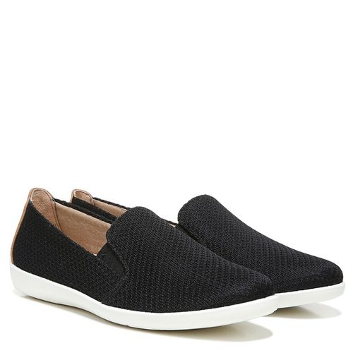 Women's Next Level Moccasin Shoes (Black Fabric)
