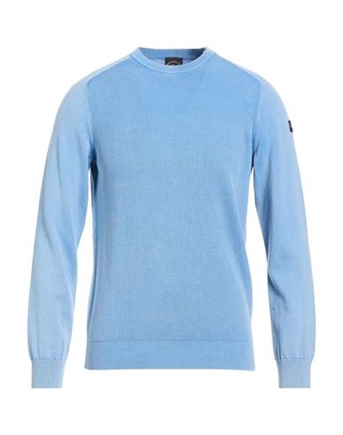 Man Sweater Light blue Size 3XL Cotton