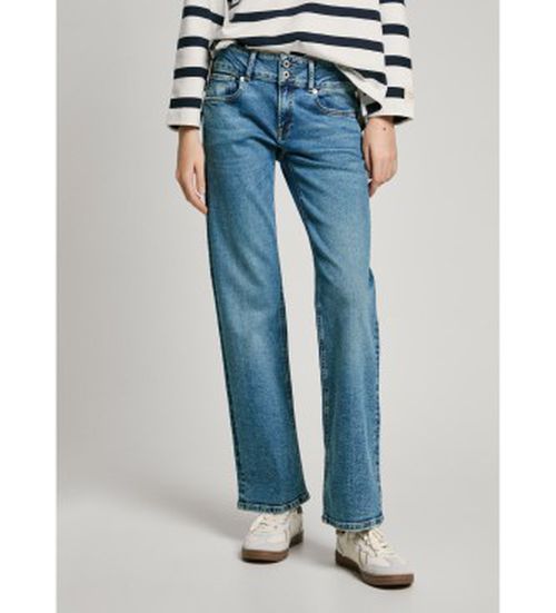 Pepe Jeans for woman. PL204848IA3 Straight fit jeans Venus blue (29/32), Casual, Cotton, Denim, Sustainable