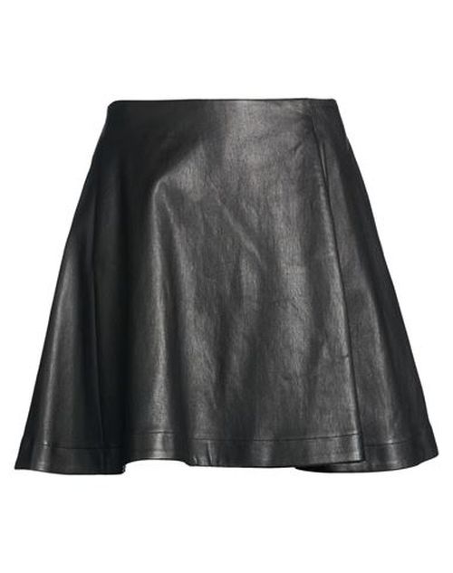 Woman Mini skirt Black Size S Lambskin