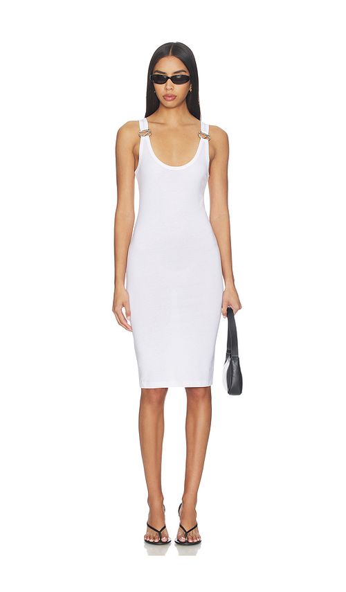 Coperni C Logo Tank Dress in White. L also in XS