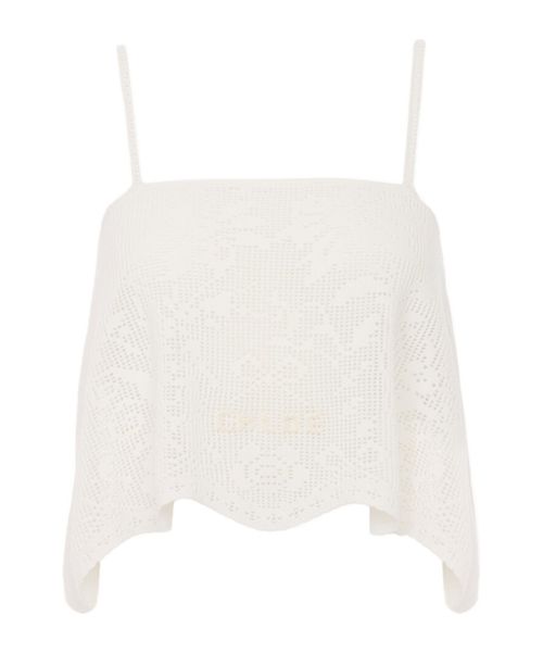 Crocheted cotton top