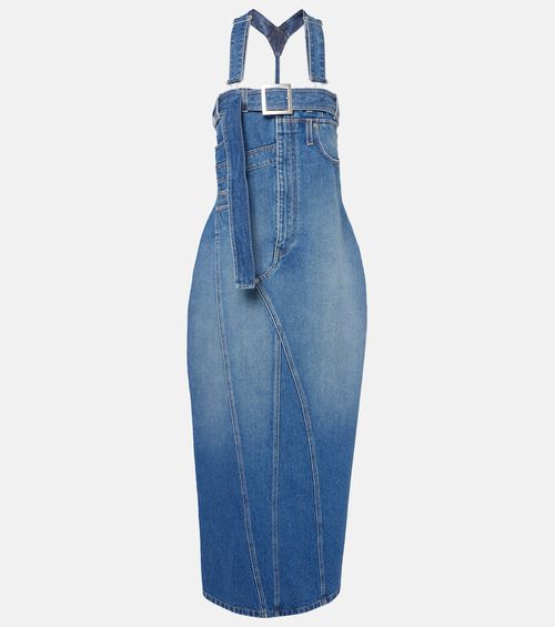 Denim maxi dress