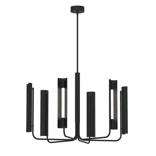 Visual Comfort Studio Carson 6-Light Chandelier in Midnight Black by Kelly Wearstler