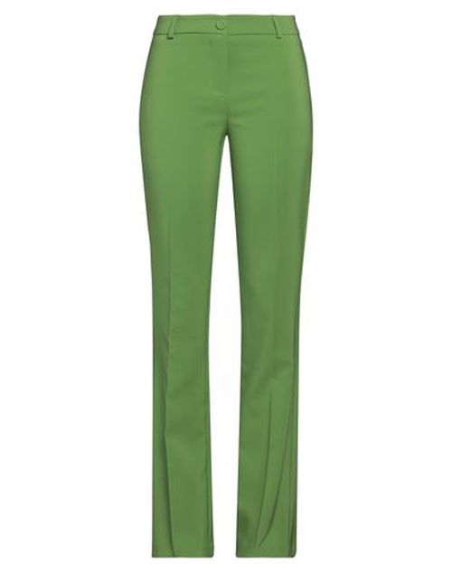 Woman Pants Green Size S Polyester, Elastane