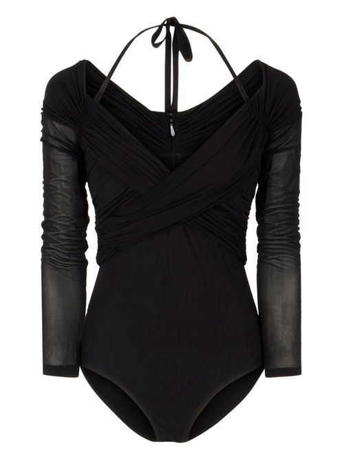 ZIMMERMANN draped bodysuit - Black
