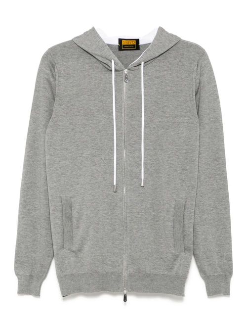 Svevo cotton zip up hoodie - Grey