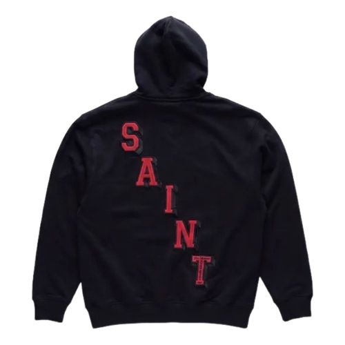 X Saint Mxxxxxx Fleece Hoodie 'Black'