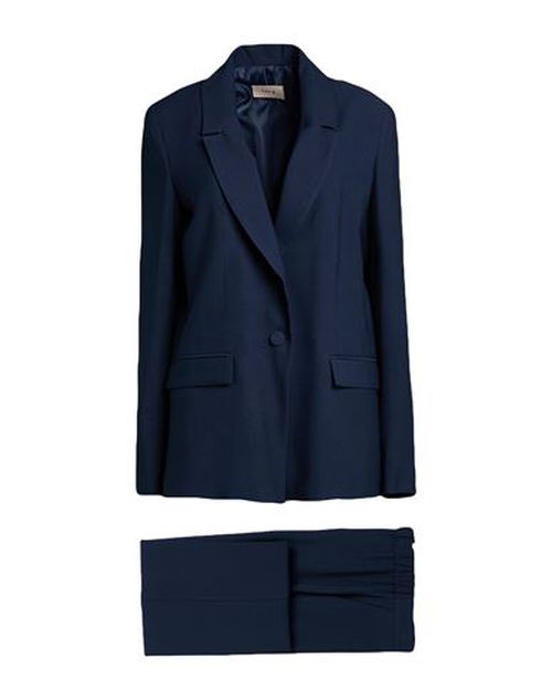 Woman Suit Navy Size 12 Polyester, Elastane