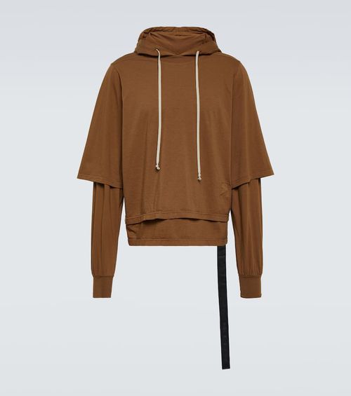 Cotton jersey hoodie
