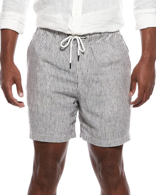 Classic Stripe Linen-Blend Short